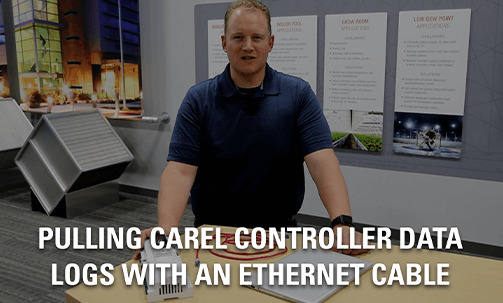 Pulling Carel controller data logs with an ethernet cable