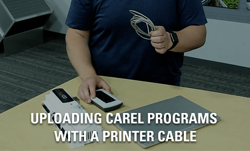 Uploading Carel Programs With a Printer Cable